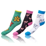 Bellinda 
CRAZY KIDS SOCKS 3x - Detské bláznivé ponožky 3 páry - biela - zelená - čierna