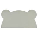 Szara silikonowa mata stołowa Kindsgut Bear, 48x25 cm