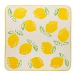 Żółto-białe ceramiczne podkładki zestaw 4 szt. Lemon – Sass & Belle