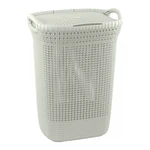 Beżowy kosz na pranie Curver Knit Hamper, 57 l