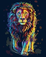 Zuty Ritratto colorato di un leone