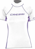 Cressi Rash Guard Lady Short Sleeve Camisa White/Lilac L