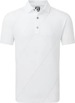 Footjoy Raker Print Lisle Blanco XL Camiseta polo