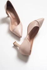 LuviShoes 353 Nude Skin Heels Women's Shoes