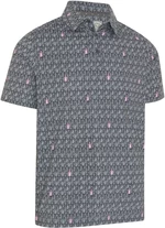 Callaway Scotch Novelty Print Mens Golf Polo Asphalt L Camiseta polo