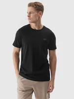 Pánské hladké tričko regular 4F - černé