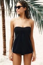 Trendyol Black Tankini Bikini Top