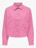 Růžová dámská džínová bunda ONLY Drew - Dámské