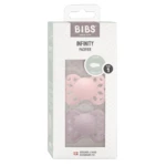 BIBS Infinity anatomické dudlíky ze silikonu, velikost 1, Blossom / Dusky Lilac 2 ks BIBS Infinity anatomické dudlíky ze silikonu, velikost 1, Blossom / Dusky Lilac 2 ks