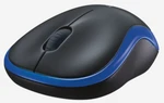 Logitech M185 /Bezdrátová/Optická/3 tlačítka/1 000 DPI/ modrá
