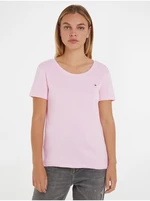 Svetloružové dámske tričko Tommy Hilfiger