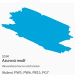 Akvarelová barva Umton 2,6ml – 2550 modř azurová