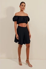 Bigdart 1885 Flared Mini Skirt - Black