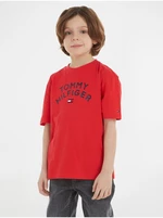 Red boys' T-shirt Tommy Hilfiger - Boys