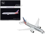 Boeing 787-8 Commercial Aircraft "American Airlines" Gray with Tail Stripes "Gemini 200" Series 1/200 Diecast Model Airplane by GeminiJets