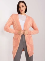 Dusty pink cardigan with pockets