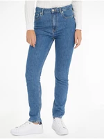 Blue Womens Slim Fit Jeans Tommy Hilfiger - Women
