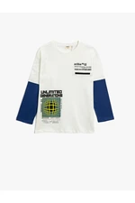 Koton Long Sleeve T-Shirt, Cotton Printed