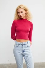 VATKALI Basic high neck crop sweater