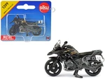 BMW R1250 GS LCI Motorcycle Black and Gray Diecast Model by Siku