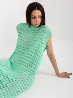 Mint knitted maxi dress