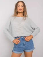 Sweater grey Och Bella BI-2269. R03