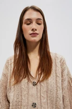 SWETER FASTENED ON GUZIKI
