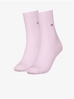 Tommy Hilfiger Sada dvou párů dámských ponožek ve světle růžové barvě Tommy Hil - Dámské