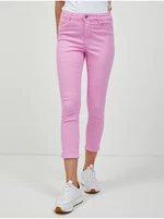 Pink Shortened Slim Fit Jeans ORSAY - Women