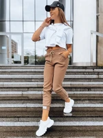 Women's sweatpants JAMES camel Dstreet