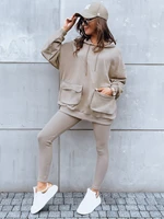 Women's tracksuit MATTHEW beige Dstreet