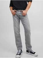 Light Grey Mens Straight fit Jeans Jack & Jones Chris - Men