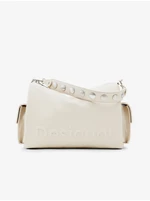 Cream Women's Small Handbag Desigual Half Logo Habana - Women