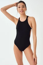 Dagi Women's Black Halterneck Swimsuit