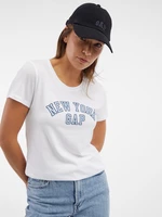 Biele dámske tričko s potlačou GAP New York