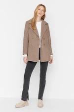 Trendyol Mink Buttoned Lined Cachet Coat