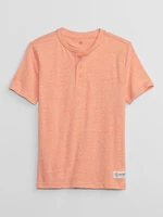 Oranžové chlapčenské pruhované tričko GAP