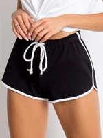 Black sweat shorts