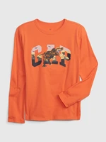 GAP Kids T-shirt dino with logo - Boys