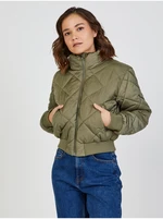 Khaki quilted jacket TALLY WEiJL - Women