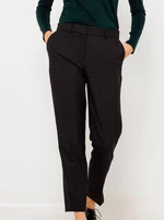 Black patterned shortened trousers CAMAIEU - Women
