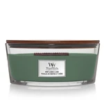 WOODWICK Vonná svíčka loď Mint Leaves & Oak 453,6 g