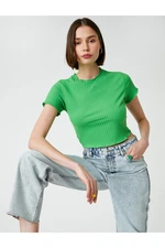Koton T-Shirt - Green - Slim fit