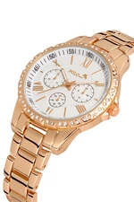 Polo Air Luxury Stone Women's Wristwatch Copper Color