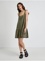 Dark green dress Noisy May Emilia - Women's