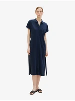 Dark blue women's shirt midi dress Tom Tailor - Women's