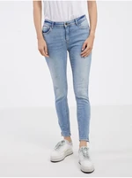 Světle modré skinny fit džíny Noisy May Kimmy - Dámské