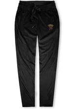 Fekete színű bársony melegítő nadrág
