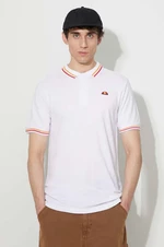 Bavlněné polo tričko Ellesse bílá barva, SHR18077-WHITE