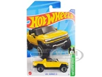 GMC Hummer EV Pickup Truck Yellow with Open Top "HW Green Speed" Series Diecast Model Car by Hot Wheels